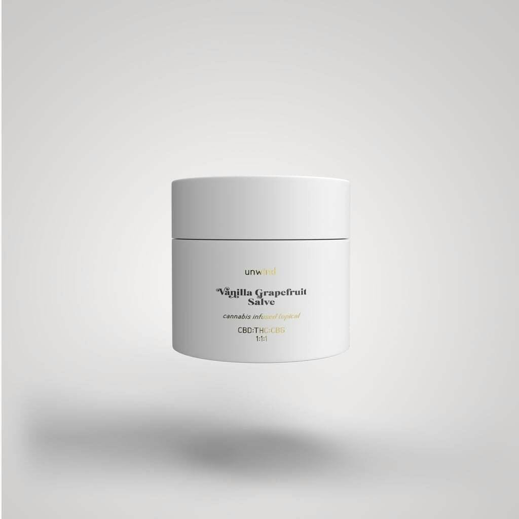 Unwind -- Vanilla and Grapefruit -- Salve -- 100mg | Nature's Grace and Wellness - Topicals