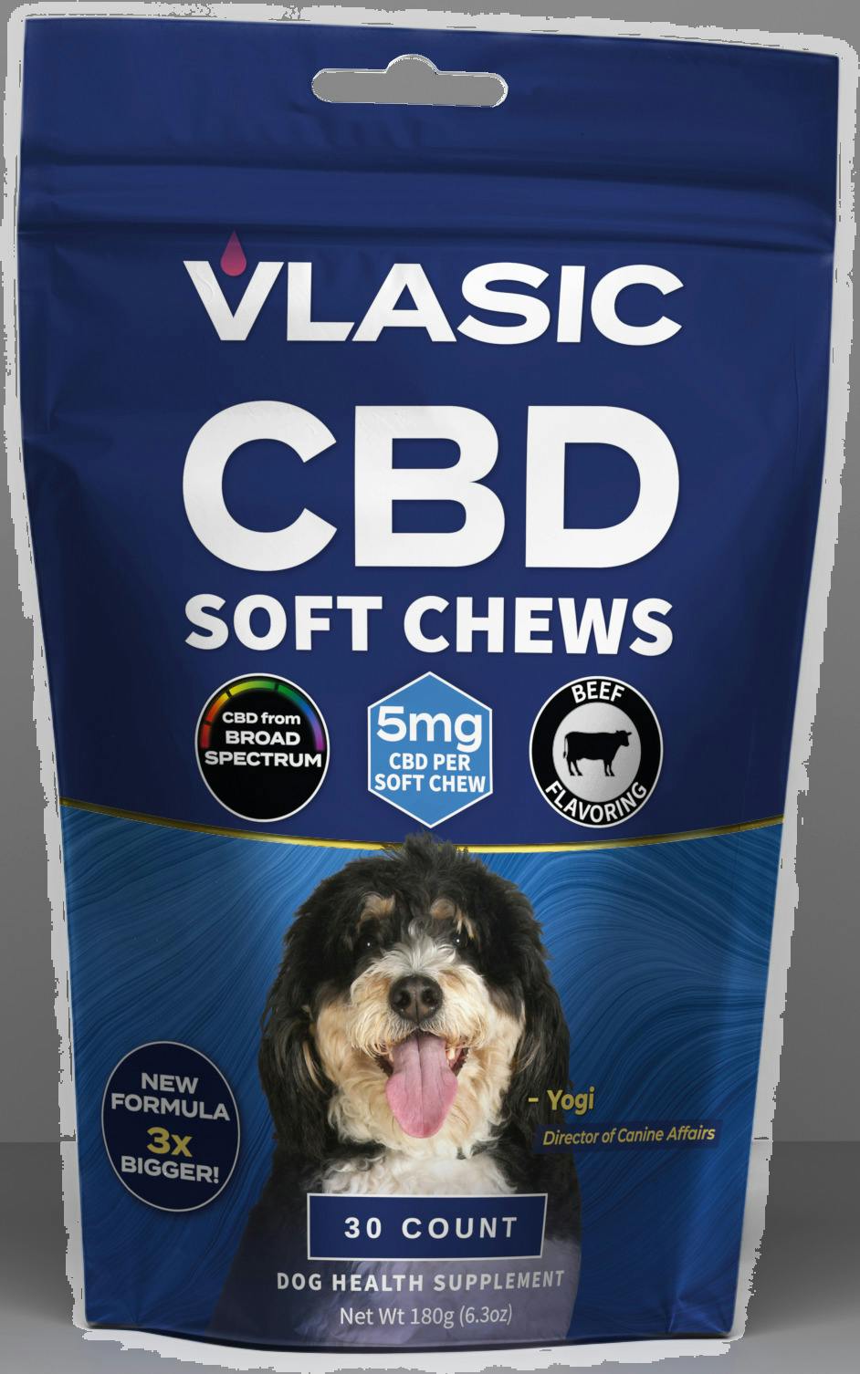 Vlasic - Beef - CBD Dog Chews - Broad Spectrum - 150mg (30pk)