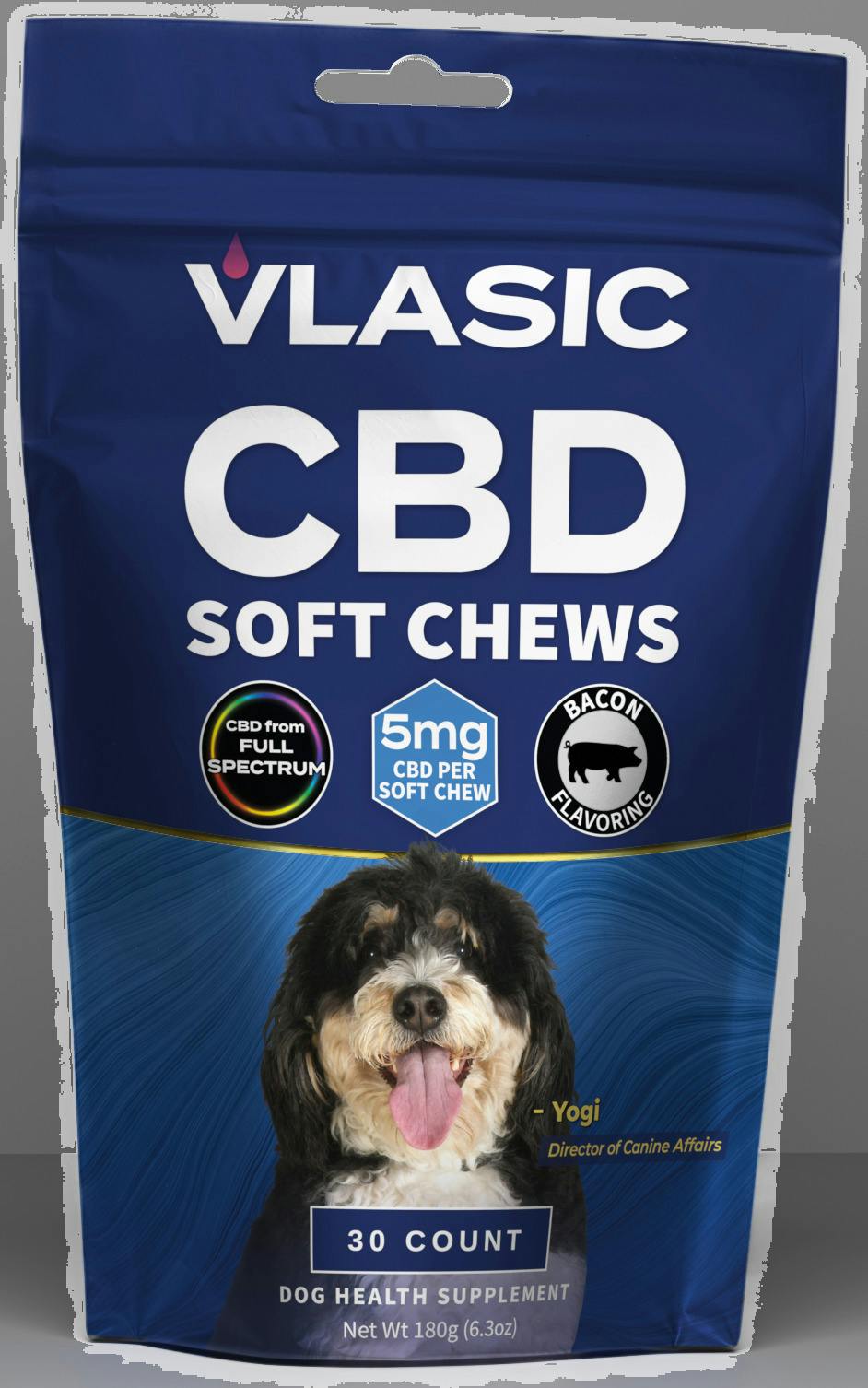 Vlasic - Bacon - CBD Dog Chews - Broad Spectrum - 150mg (30pk)