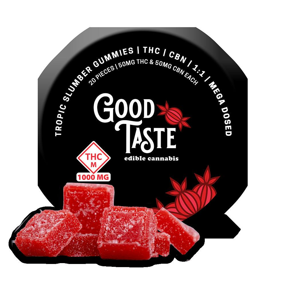 Good Taste - Tropic Slumber - 1:1 THC:CBN - Gummies - 1000mg (20pk)