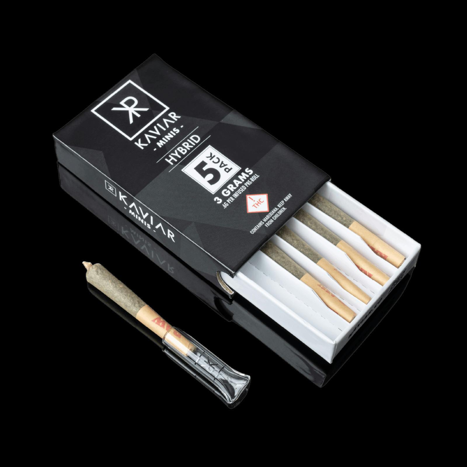 Curio Wellness - Hybrid - Kaviar Mini's - Infused Pre-Roll Pack - 0.6g (5pk)