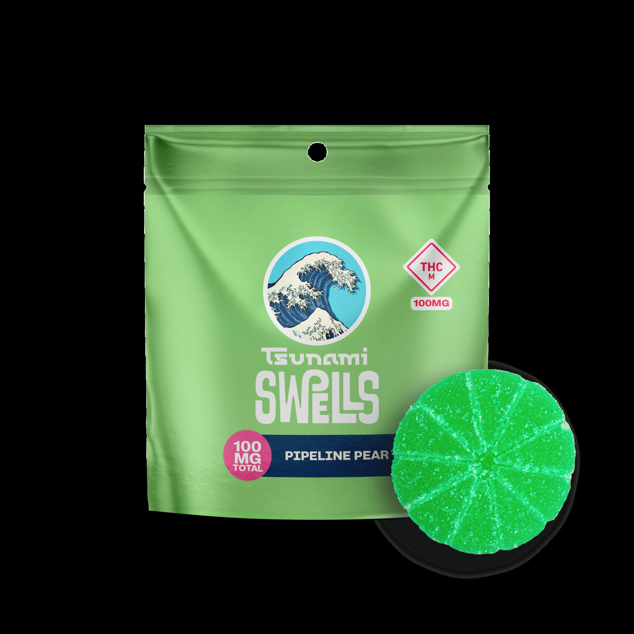 Tsunami - Swells - Pipeline Pear - Single Gummy at Blue Sage Cannabis Deli - Belton