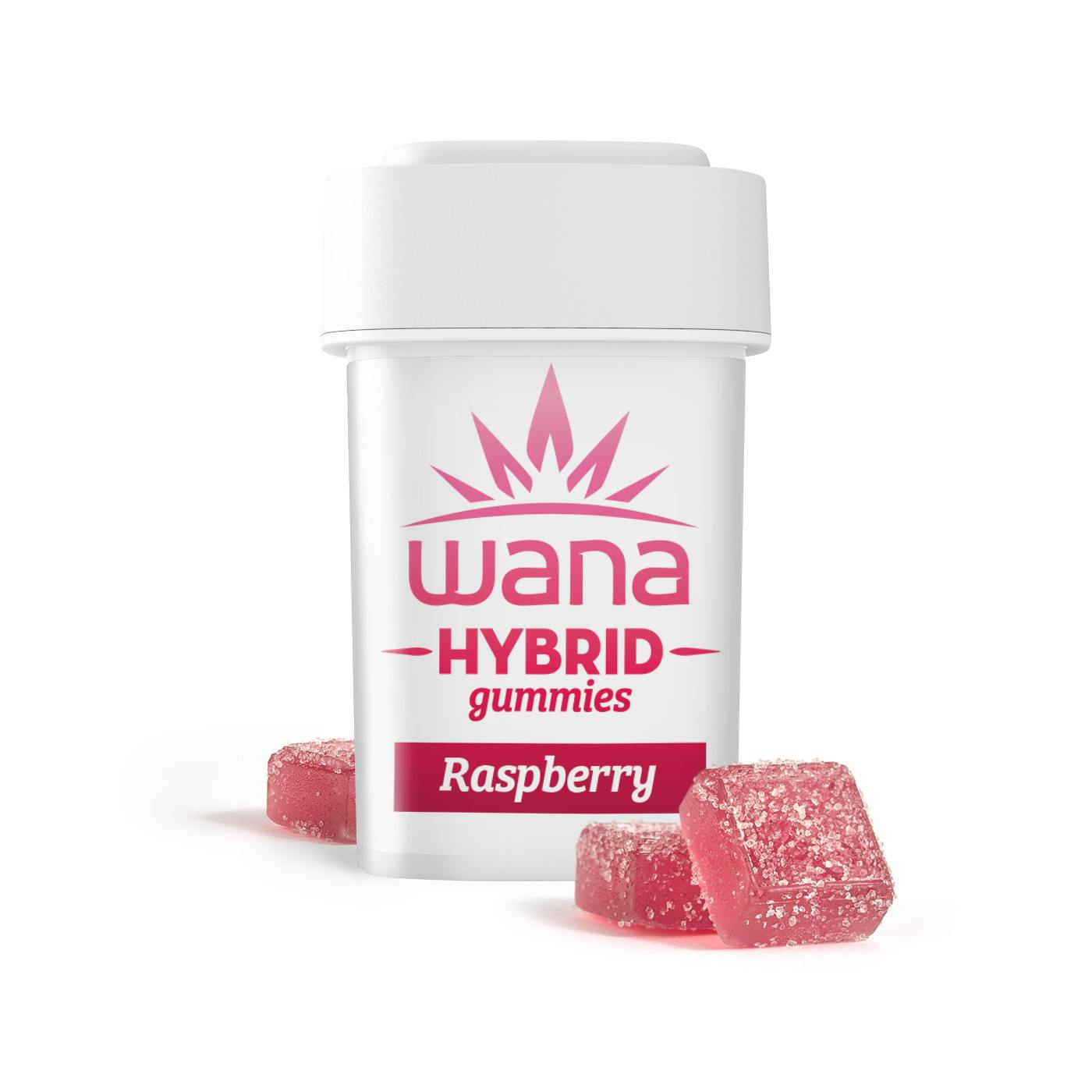 Raspberry - Hybrid [10pk] (100mg) | Wana - Classic Gummies