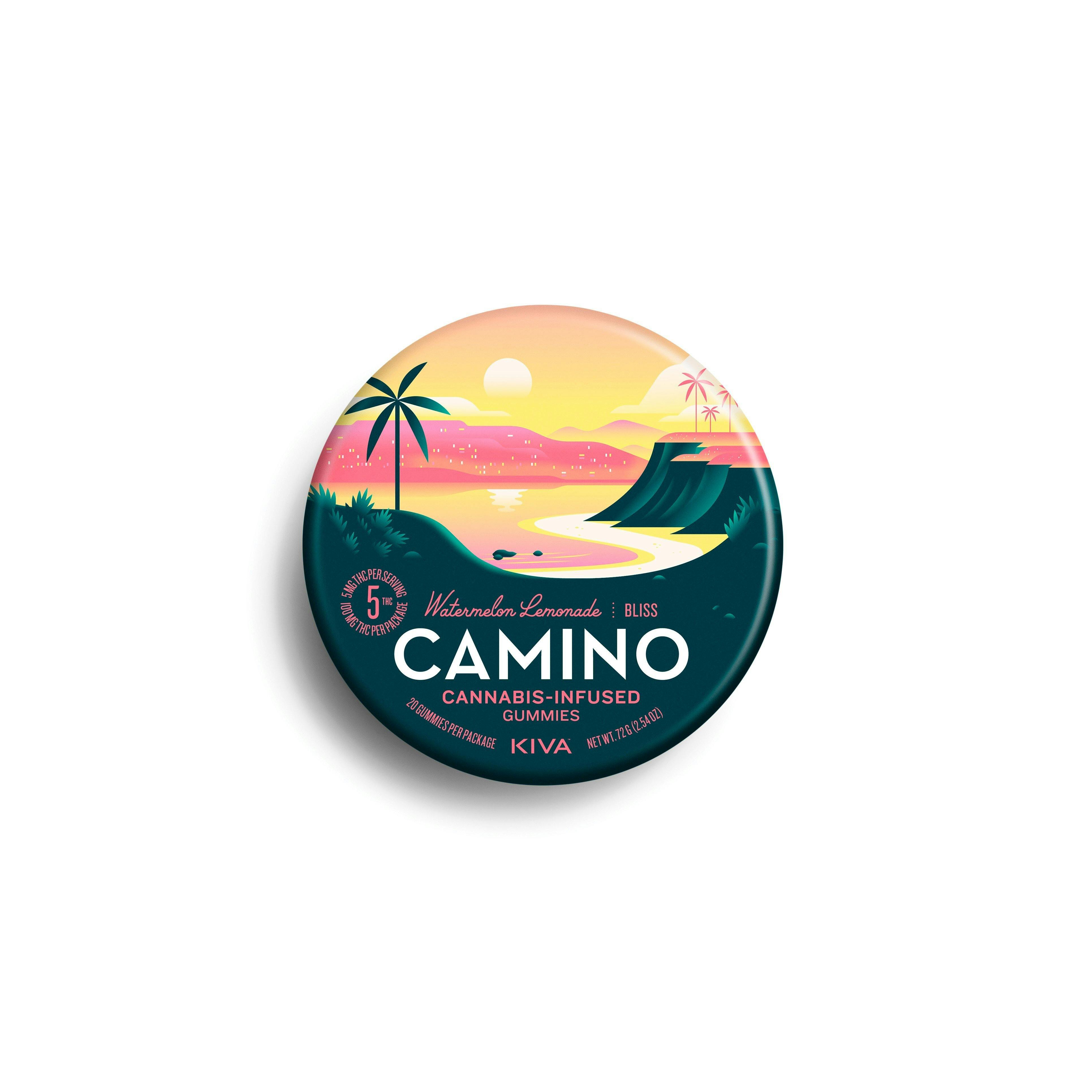 'Bliss' Watermelon Lemonade [20pk] (100mg THC) | Camino - Gummies