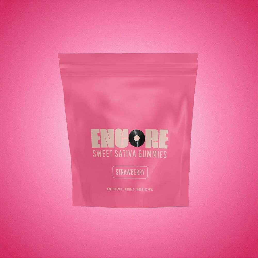 Strawberry - Sativa [10pk] (100mg) | Encore Edibles - Gummies