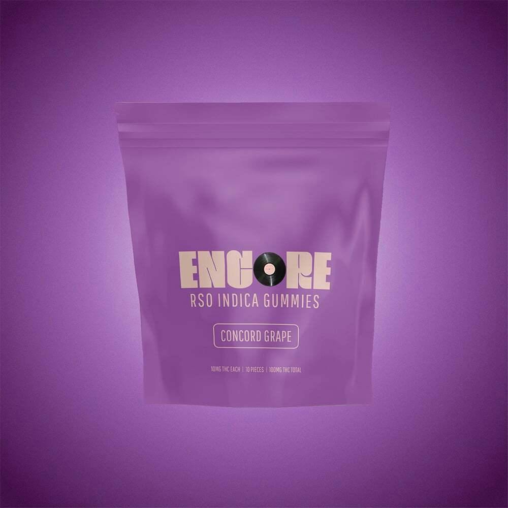 Concord Grape RSO - Indica [10pk] (100mg) | Encore Edibles - RSO Gummies