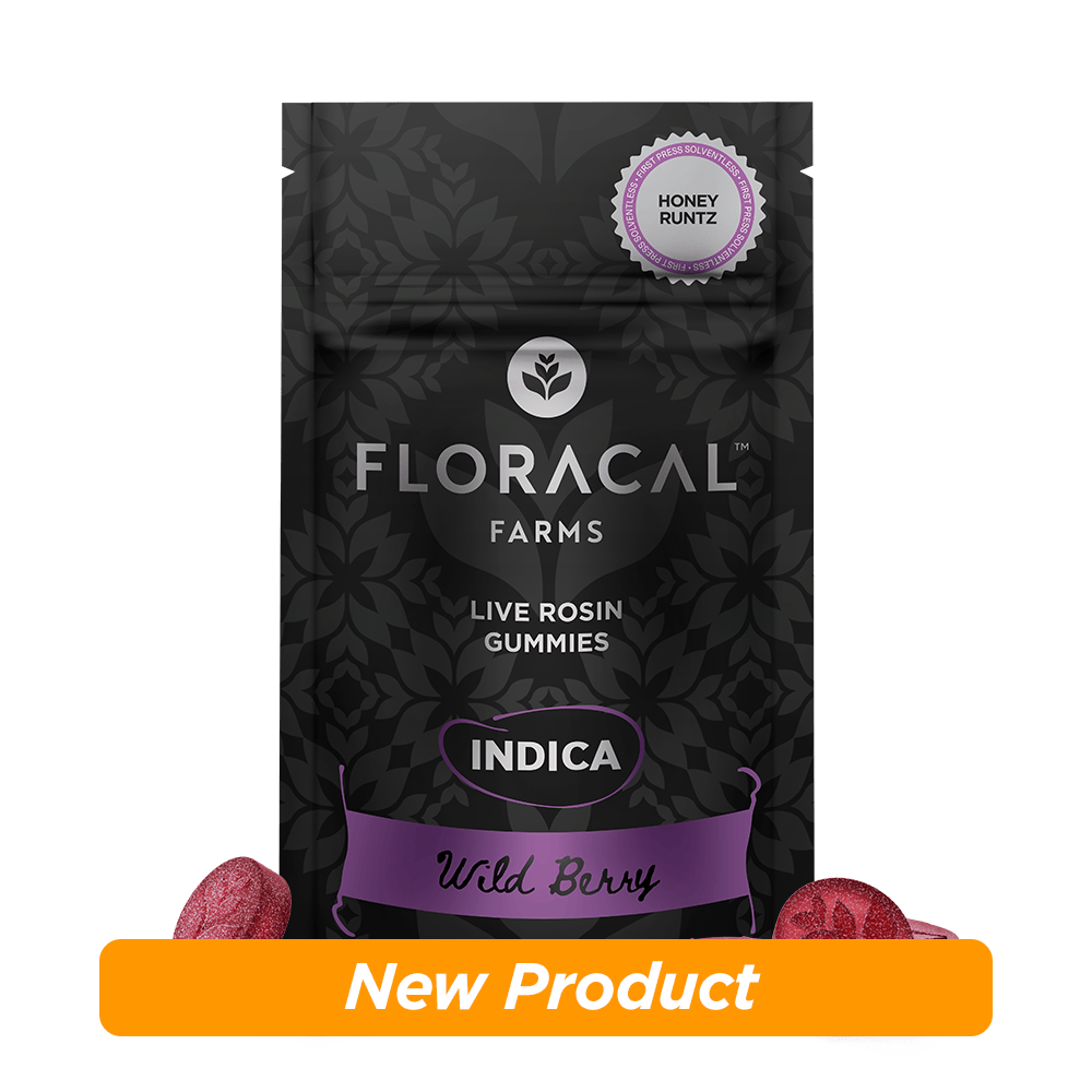 Live Rosin Gummies - Wild Berry [10pk] (100mg) | FloraCal™ - Live Rosin Gummies
