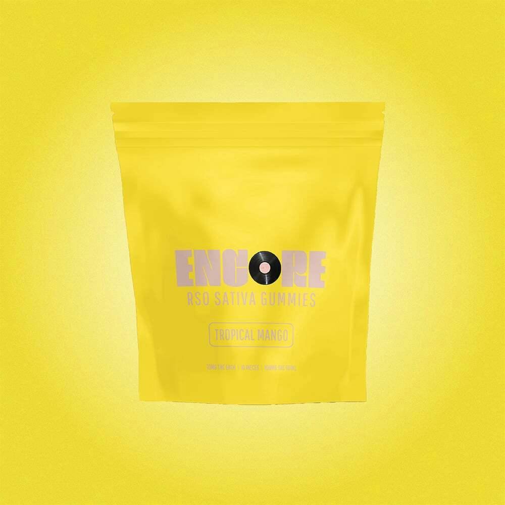 Tropical Mango RSO - Sativa [10pk] (100mg) | Encore Edibles - RSO Gummies