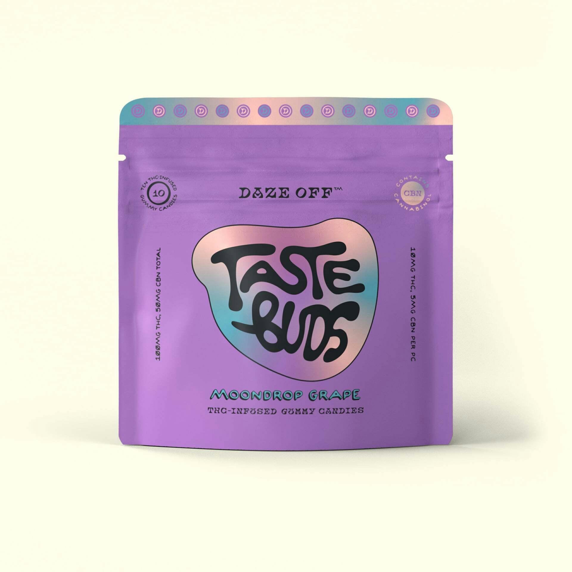 Moondrop Grape [10pk] (100mg THC/50mg CBN) | Daze Off - Taste Buds
