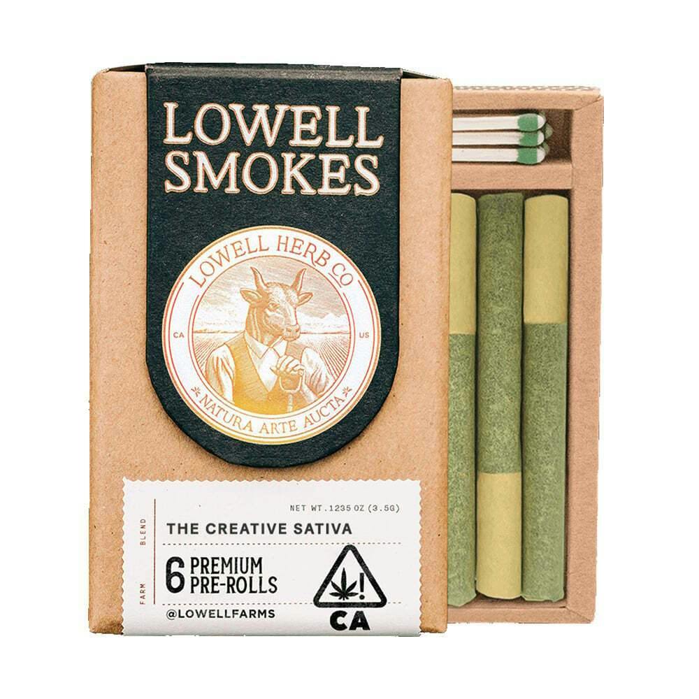 The Creative Sativa #2 [.6g each / 3.6g total] | Lowell Herb Co - 6 Pack Smokes