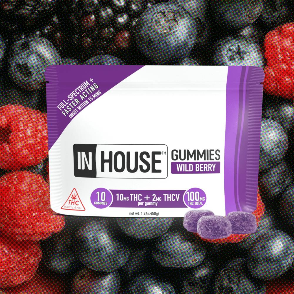 5:1 Wild Berry [10pk] (100mg THC/20mg THCV) | InHouse - Gummies