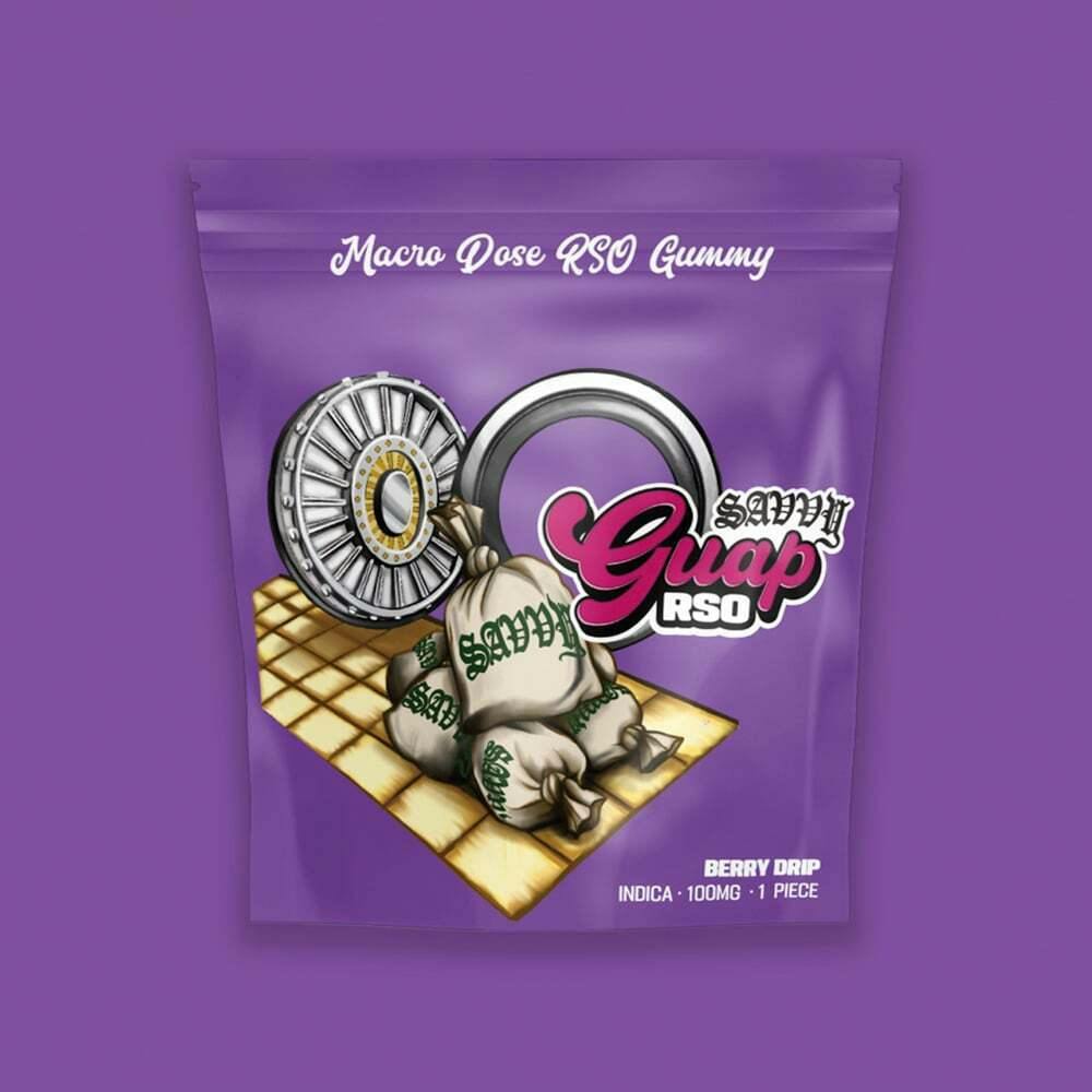 Guap RSO - Berry Drip [1pk] (100mg) | Savvy - Macro Dosed Gummy