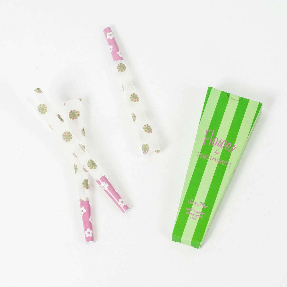 Crush Cones in Excite Mint [3pk] | Flower by Edie Parker - Flavored Cones