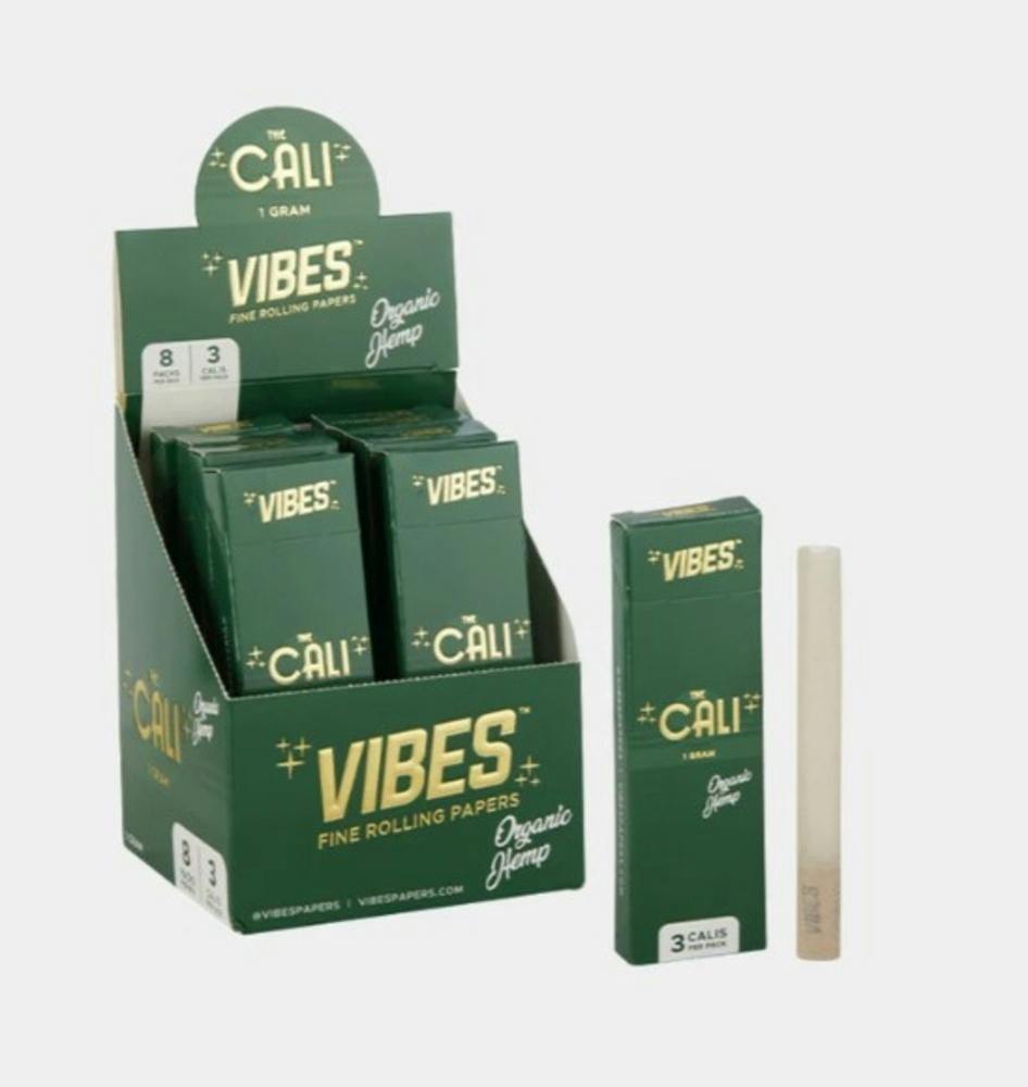 The Cali Organic Hemp 1g Pre Roll Tube [3pk] | Vibes - Cones