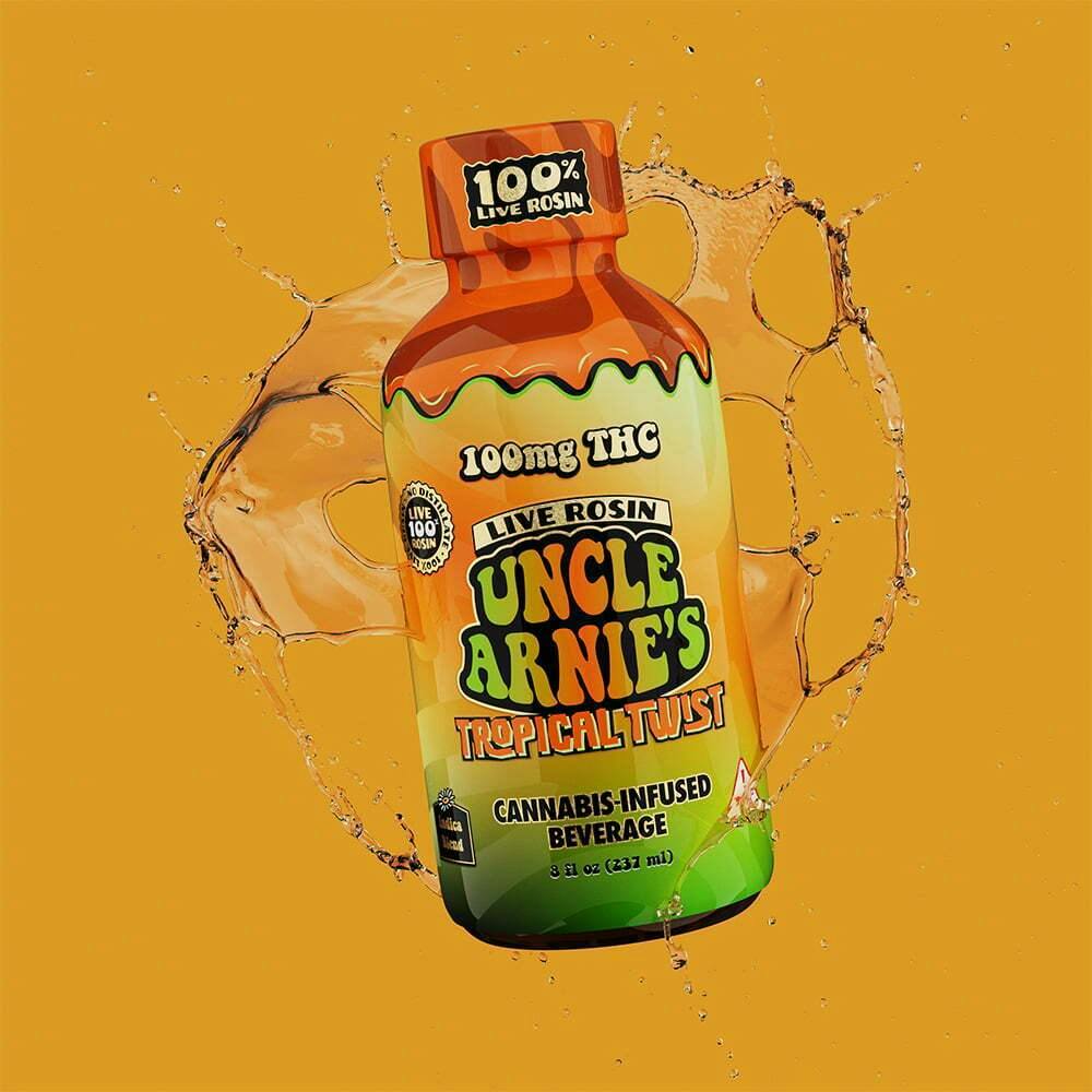Tropical Twist [8oz] (100mg) | Uncle Arnie's - 100% Live Rosin Drink