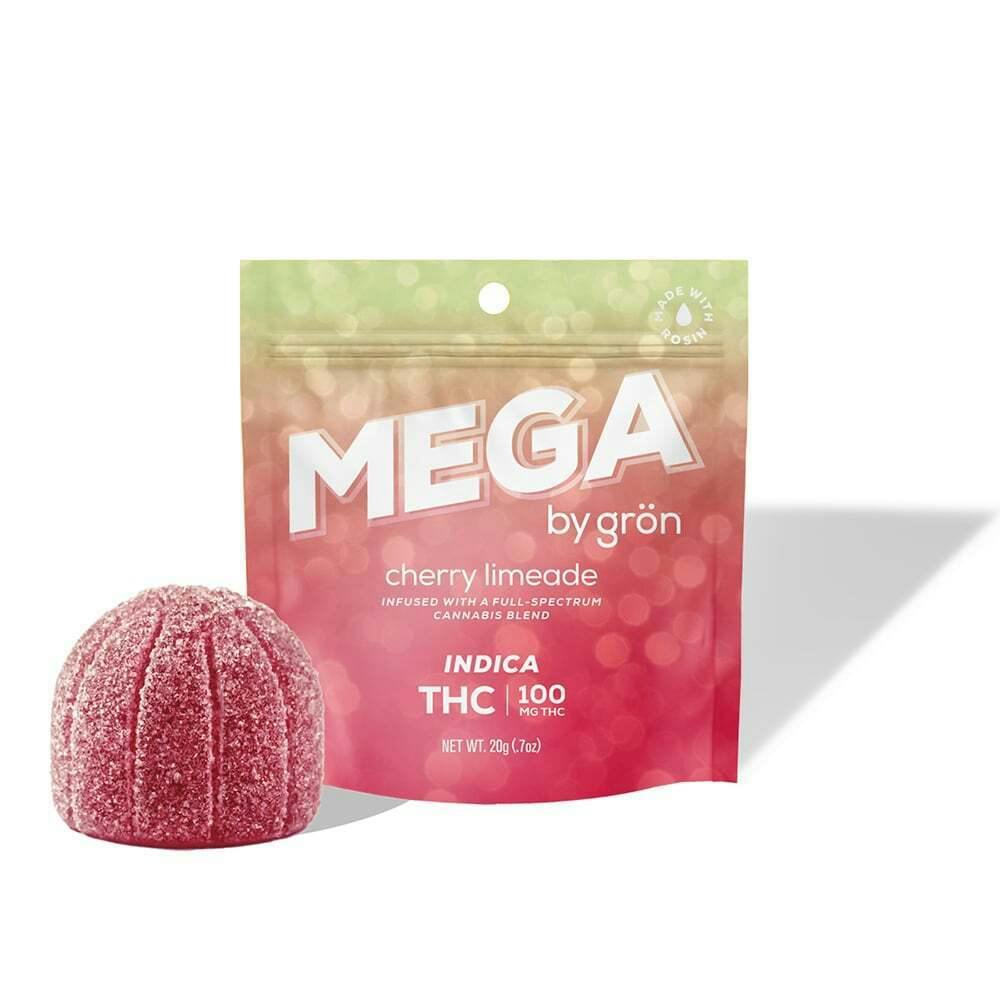 THC Cherry Limeade Mega Pearl (100mg) | Grön - Mega Pearl Gummies