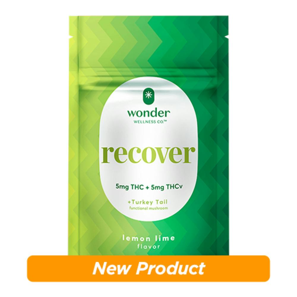 *Wonder | Recover 1:1 Lemon Lime Gummies [20pk] (100mg THC/100mg THCv) | * Wonder Wellness Co.™ -...