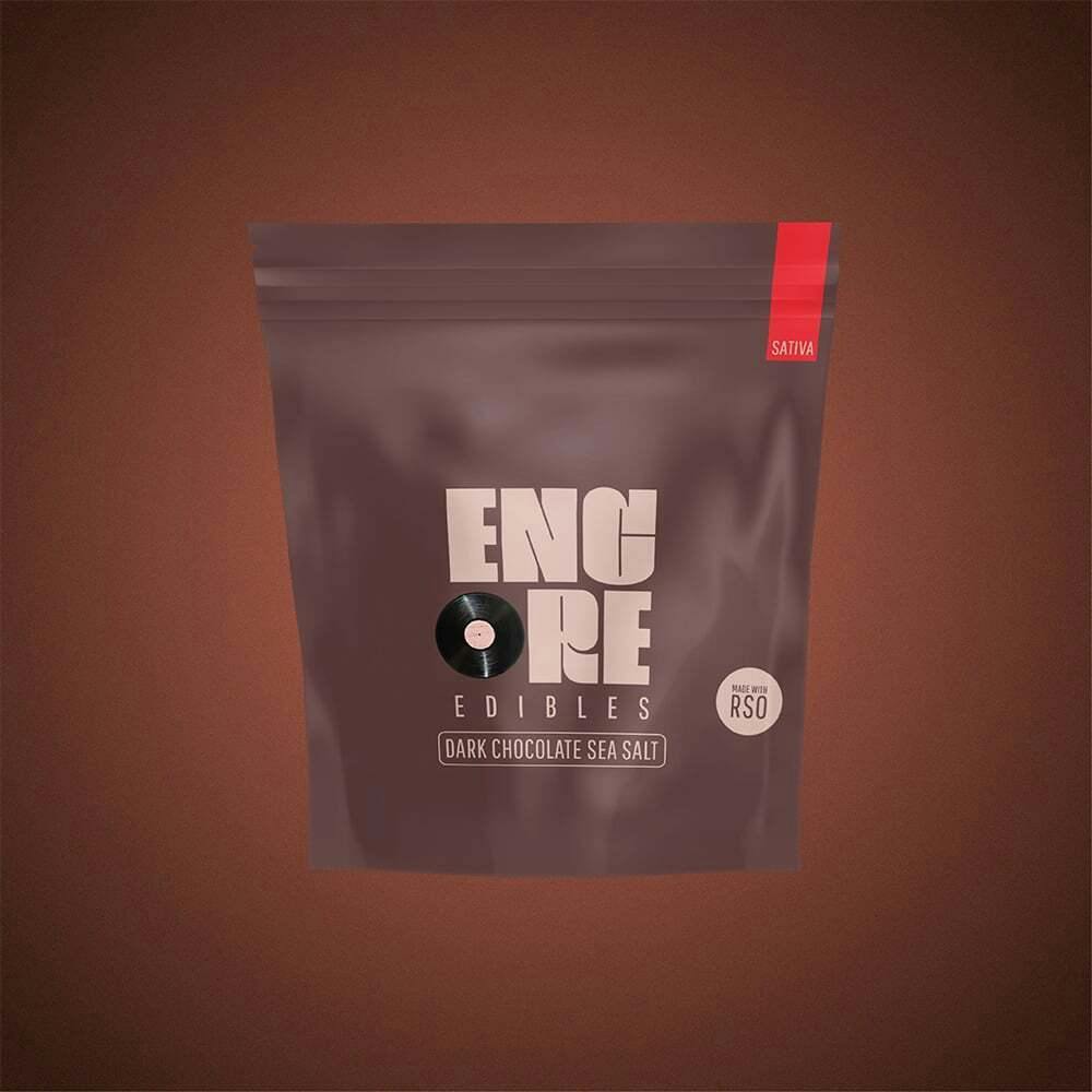 Dark Chocolate - Sativa [10pk] (100mg) | Encore Edibles - RSO Dark Chocolate