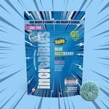 Might-E 1:1 Sour Blue Razzberry + CBG [1pk] (100mg THC/100mg CBG) | incredibles - Gummies