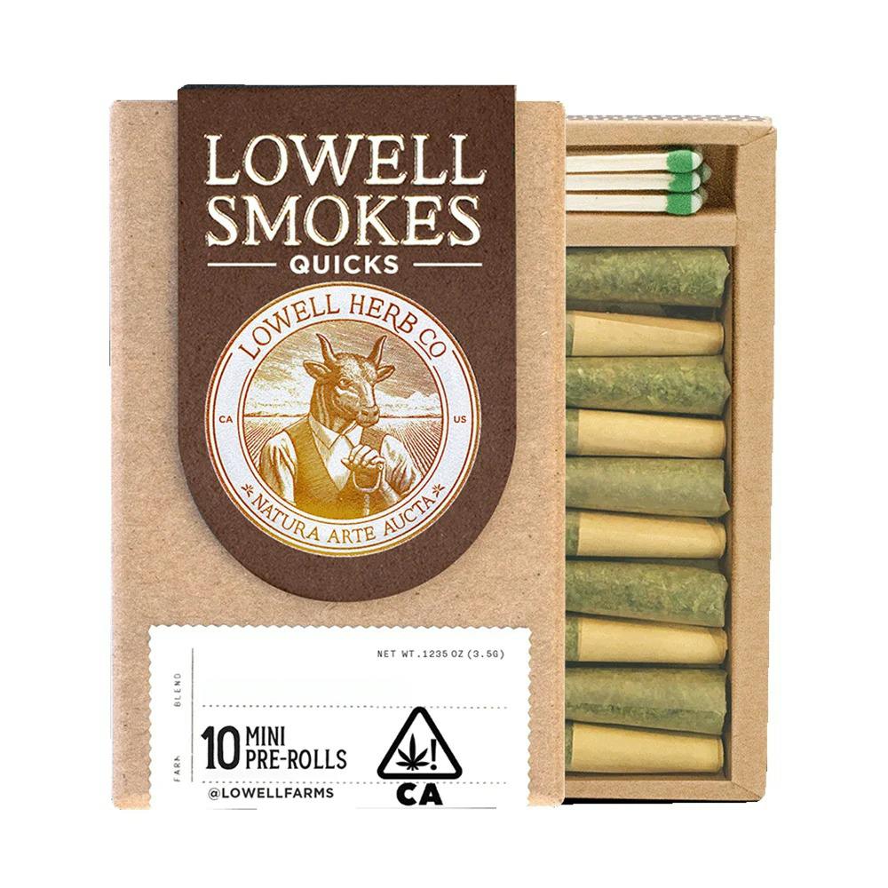 The Midway Hybrid [.35g each / 3.5g total] | Lowell Herb Co - 10 Pack Quick Smokes