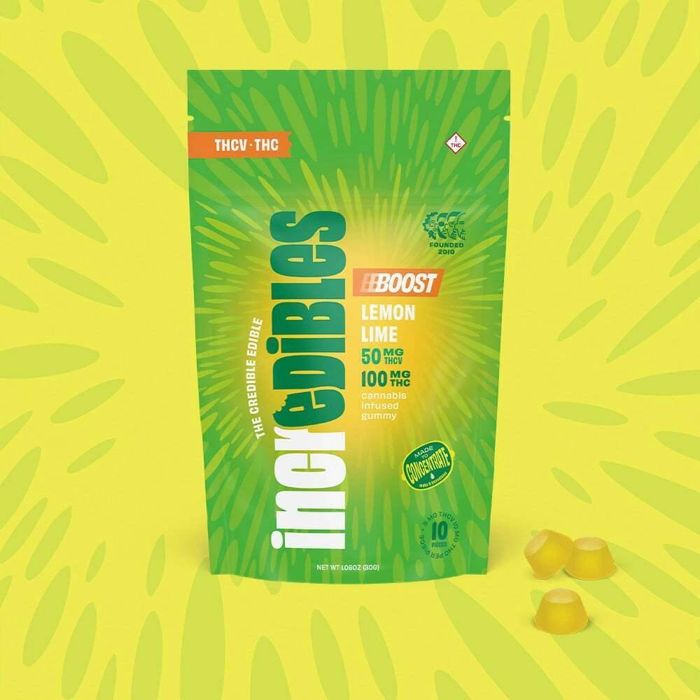 2:1 Lemon Lime Boost + THCV [10pk] (100mg THC/50mg THCV) | incredibles - Gummies