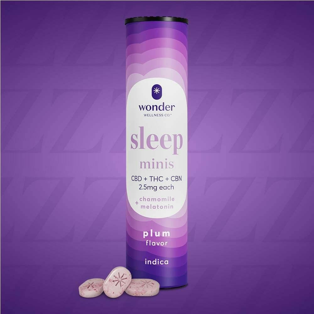 *Wonder Sleep Minis 1:1:1 (Plum) [40pk] (100mg CBD/100mg THC/100mgCBN) Illinois | * Wonder Wellne...