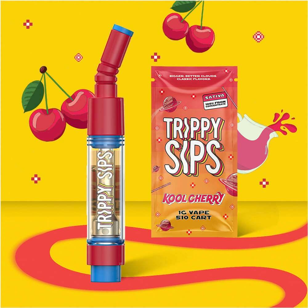Kool Cherry | Trippy Sips - Distillate Cartridge