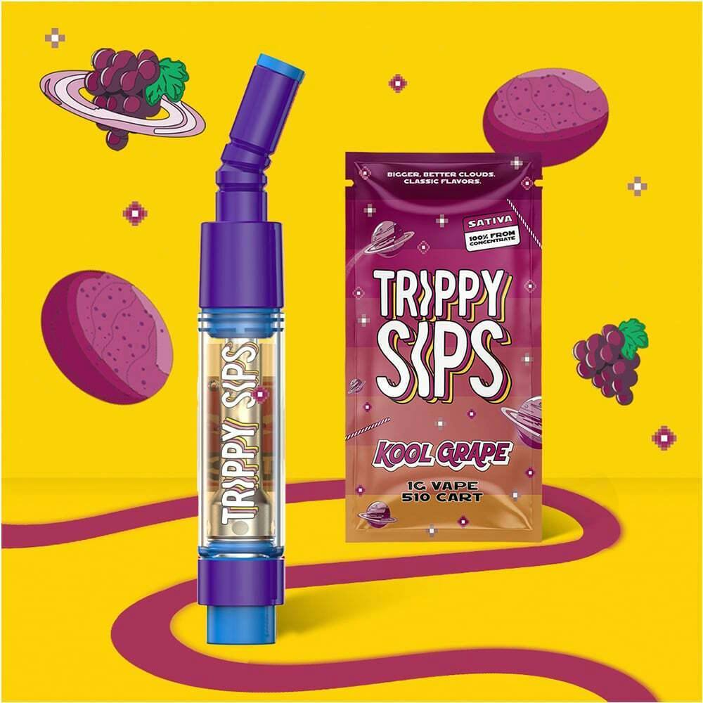 Kool Grape | Trippy Sips - Distillate Cartridge