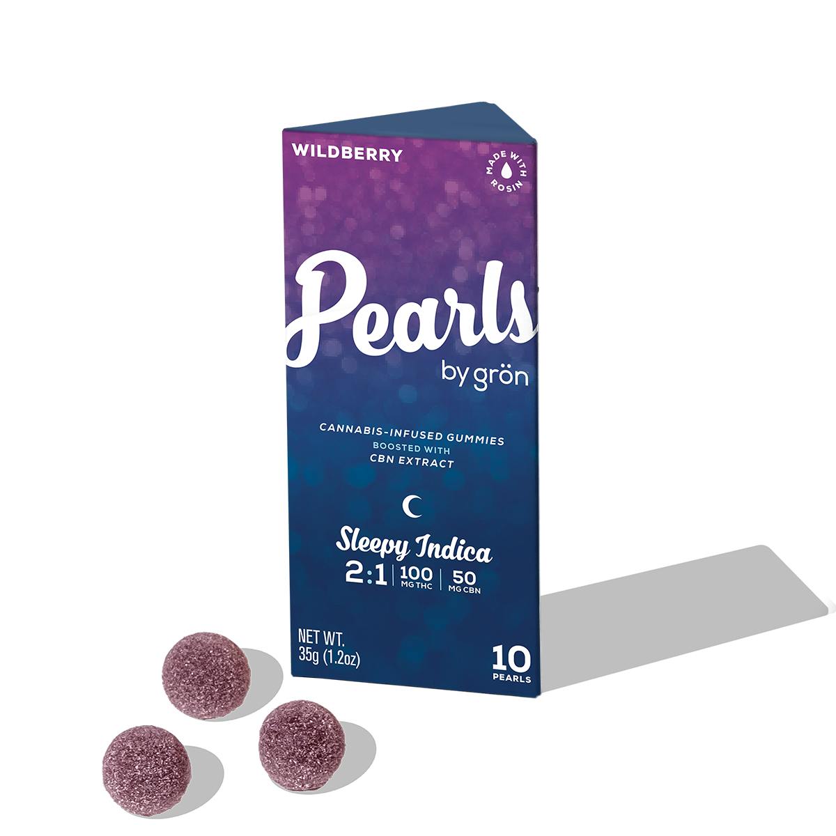 2:1 Wildberry [10pk] (100mg THC/50mg CBN) | Grön - Pearl Gummies