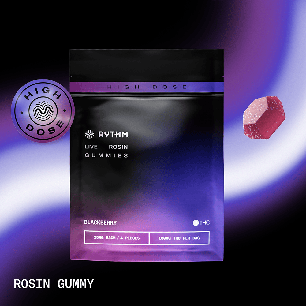 Blackberry - L'Orange [4pk] (100mg) | RYTHM - Live Rosin Gummies