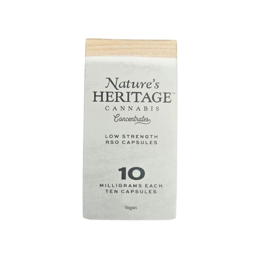 RSO Capsules [10pk] (100mg) | Nature's Heritage - RSO Capsules