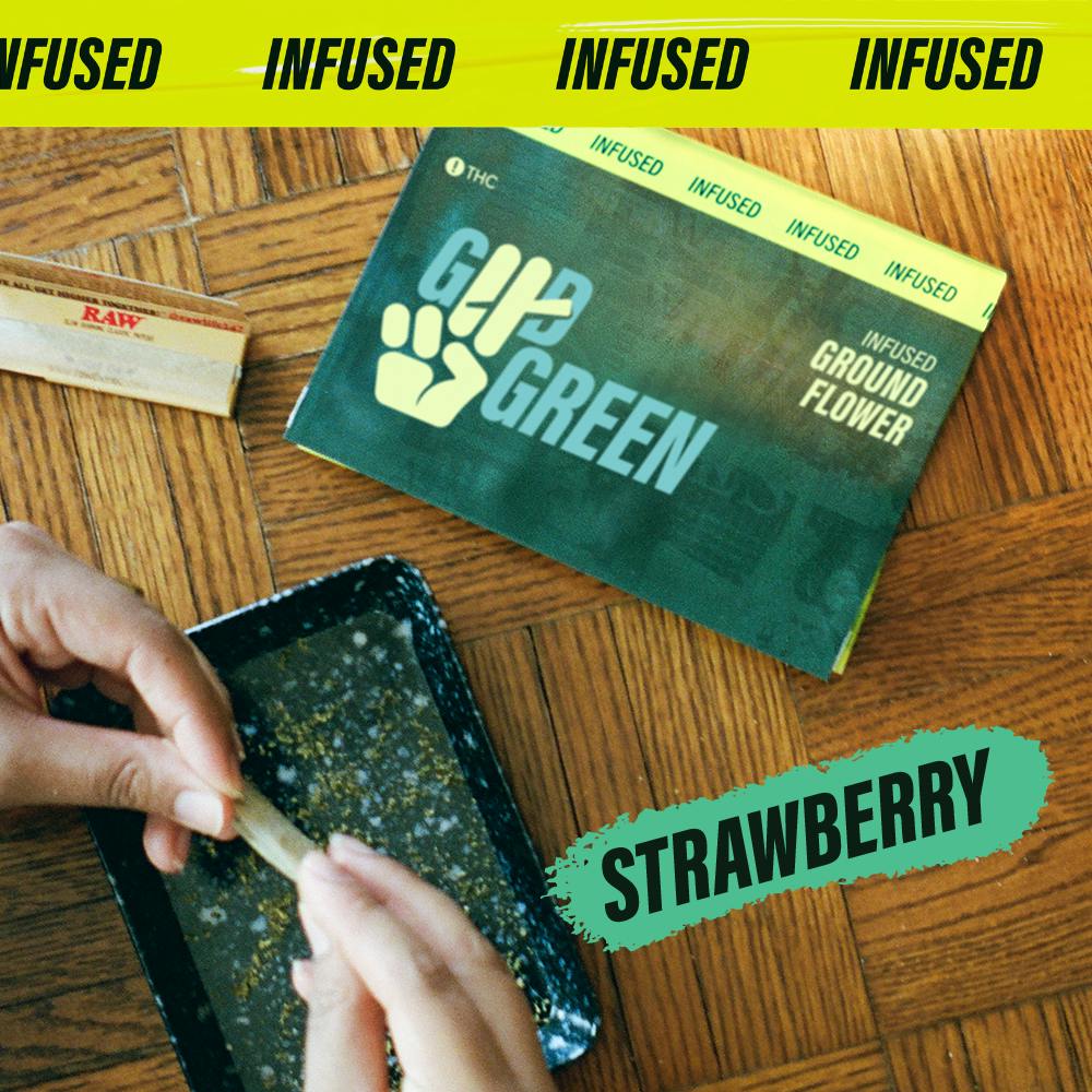Strawberry (Hybrid Blend) | Good Green - Infused Ground Flower