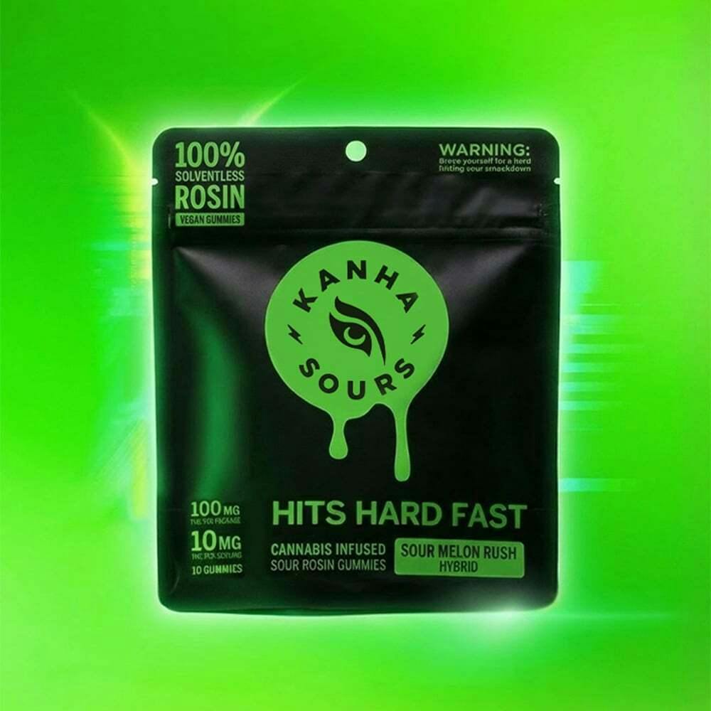 Sour Melon Rush [10pk] (100mg) | KANHA - Rosin Gummies