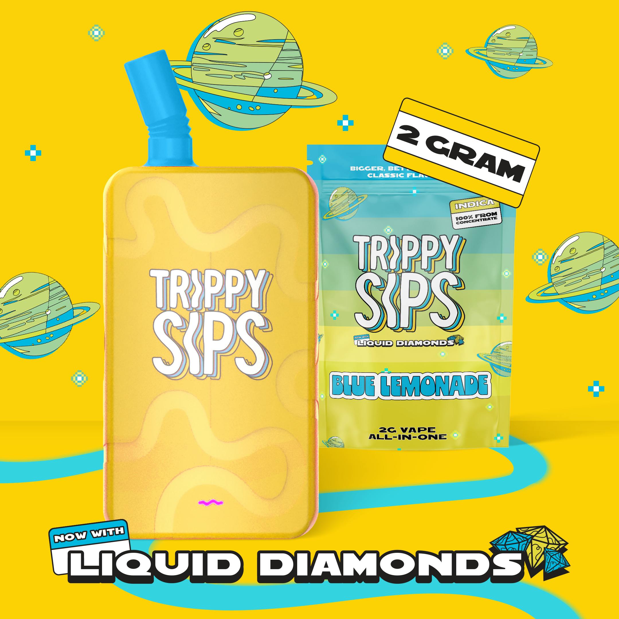 Blue Lemonade [2000mg] | Trippy Sips - Liquid Diamonds Disposable