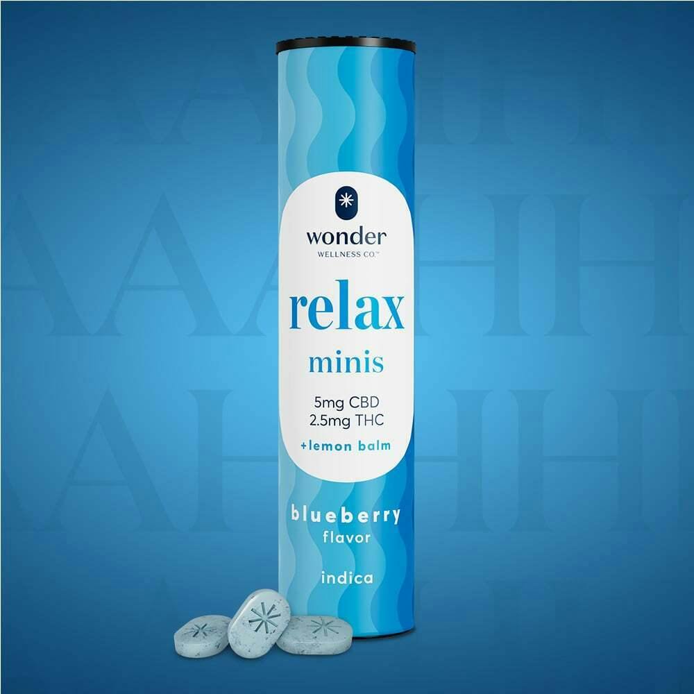 *Wonder Relax Minis 2:1 (Blueberry) [40pk] (200mg CBD/100mg THC) Illinois | * Wonder Wellness Co....