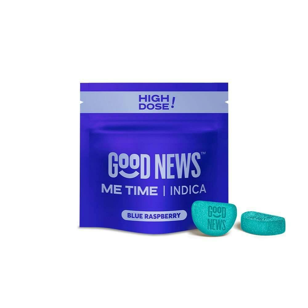 ME TIME: Blue Raspberry [2pk] (100mg) | Good News™ - High Dose Gummies