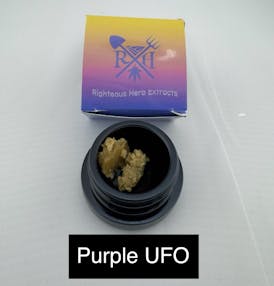Righteous Herb Live Rosin Purple UFO