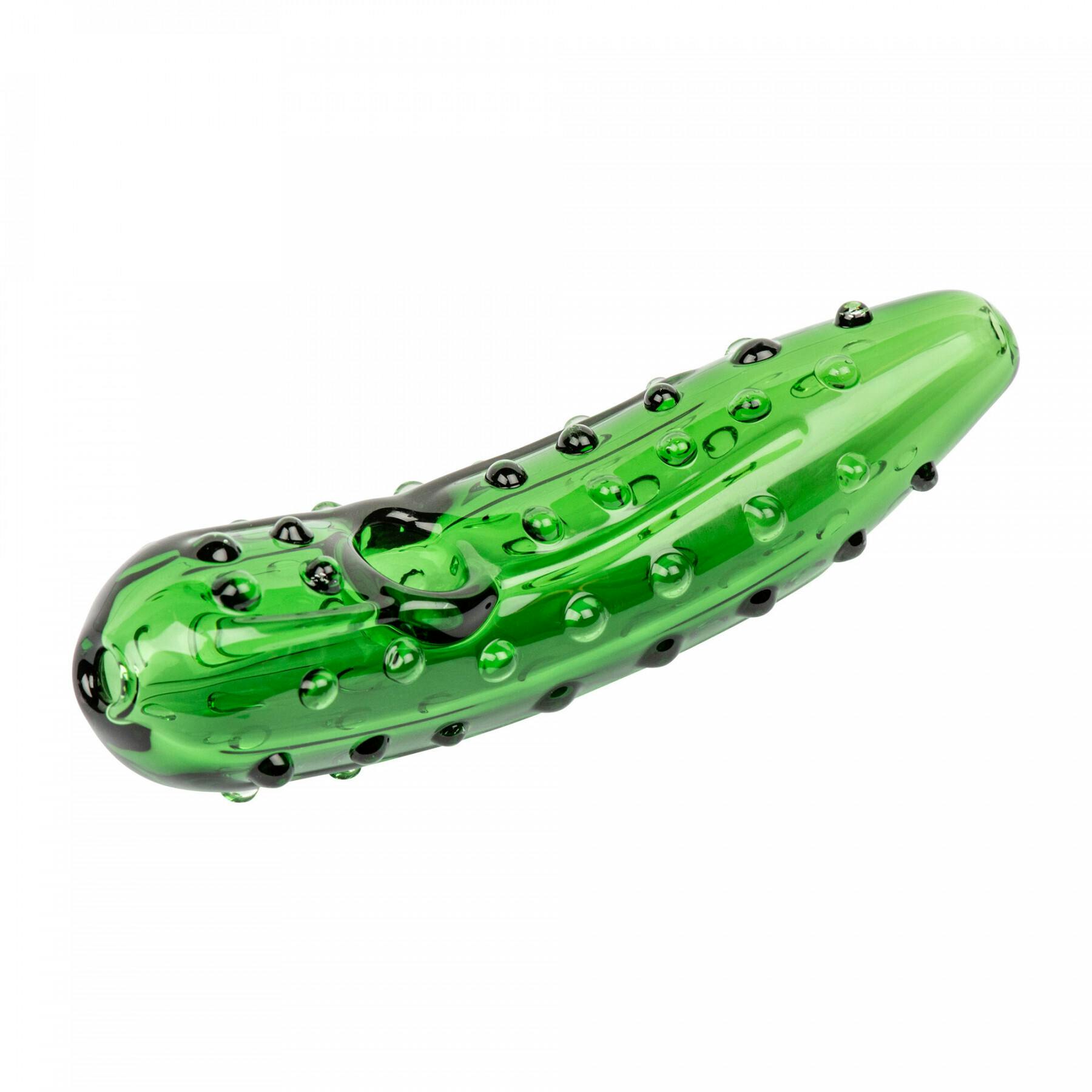 4.5" Red Eye Glass Pickle Hand Pipe