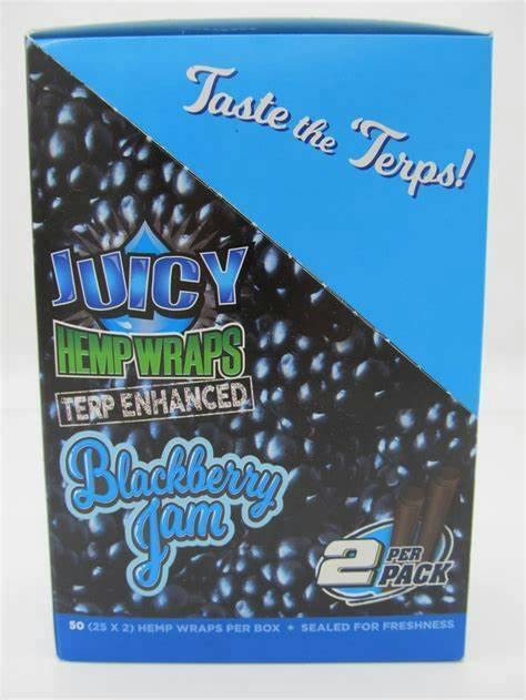 Terp-Enhanced Blackberry Jam Hemp Wraps