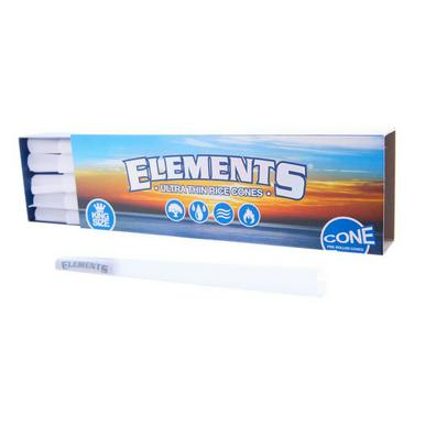 Elements - King Size Ultra Thin Rice Cones - 40ct - Rolling Papers - Accessories