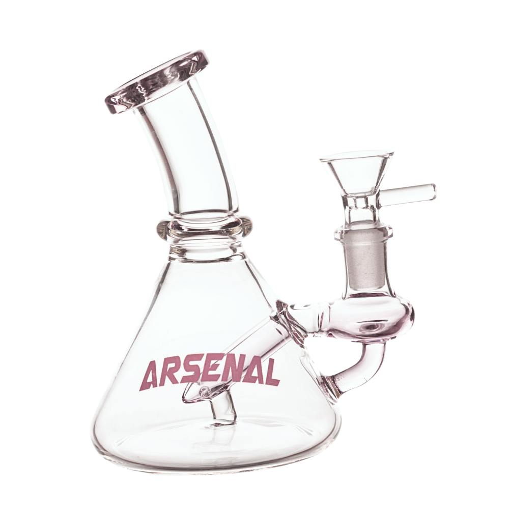 6" Beaker Glass Bong (Pink)