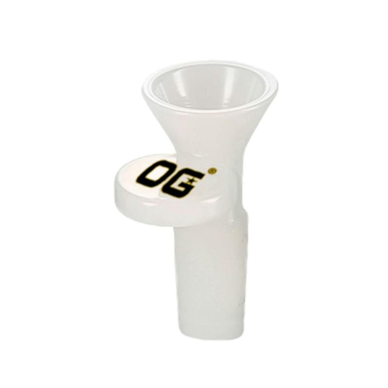 14mm Coloured Glass Bowl (White)