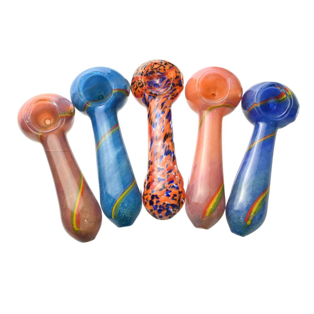 4" Stardust Wave Glass Hand Pipe