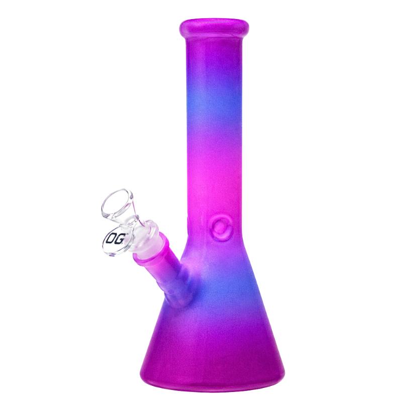 10" 5mm OG Original Frost Fade Beaker Bong (Design C)