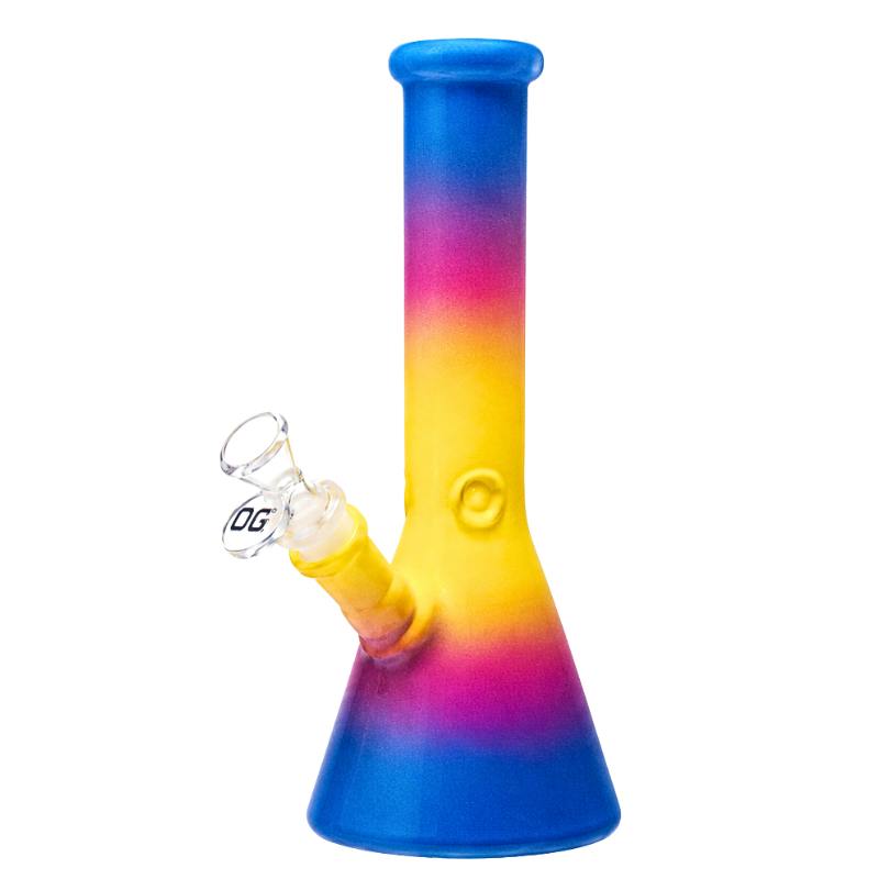 10" 5mm OG Original Frost Fade Beaker Bong (Design A)
