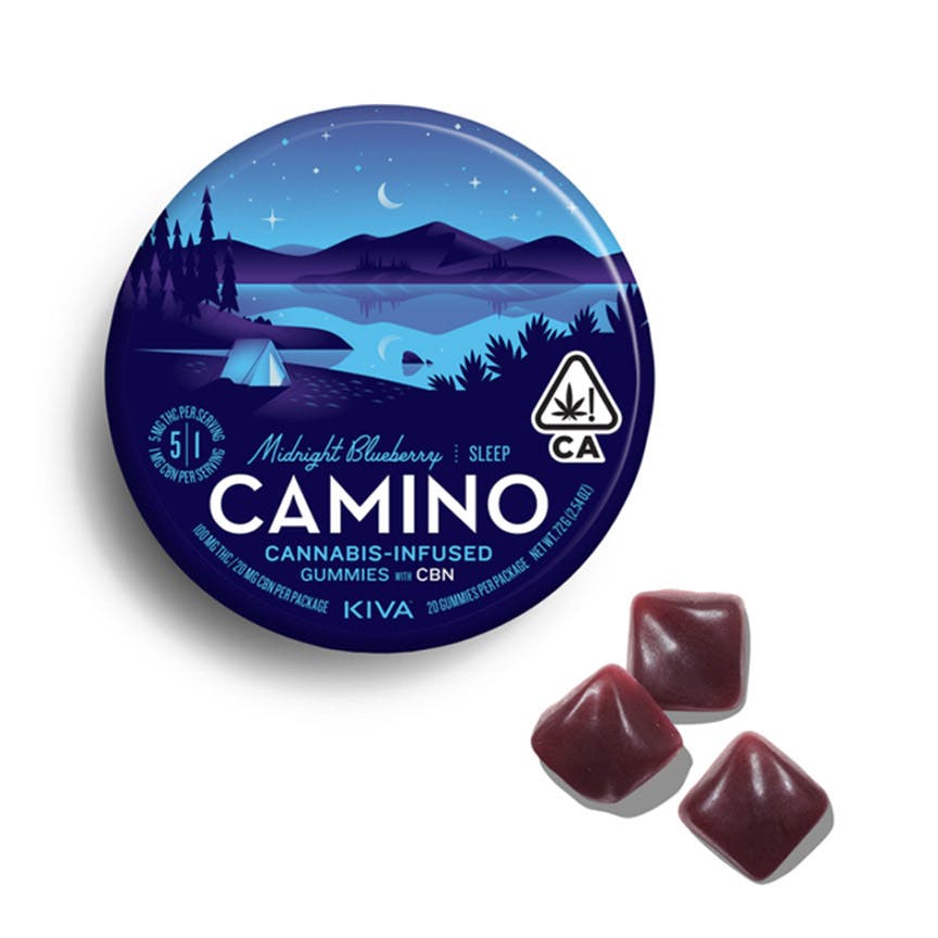 Camino Gummies Midnight Blueberry CBN 5:1