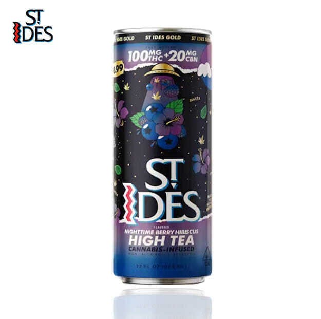 St. Ides - St. Ides - Nighttime Berry Hibiscus High Tea - 100mg THC + 20mg CBN - Single
