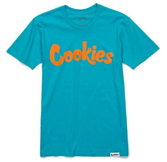 Cookies - Original Mint Logo - Tee - Teal/Orange
