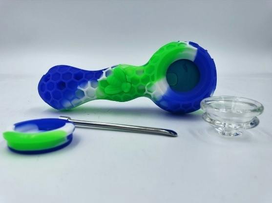 Silicone Honeycomb Pipe W/ 424 Assorted Colors