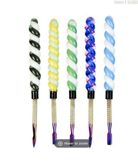 6" Unicorn Horn Glass Dab Tool